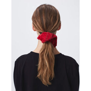NWT! For Days Chili Pepper Red Velour Scrunchie